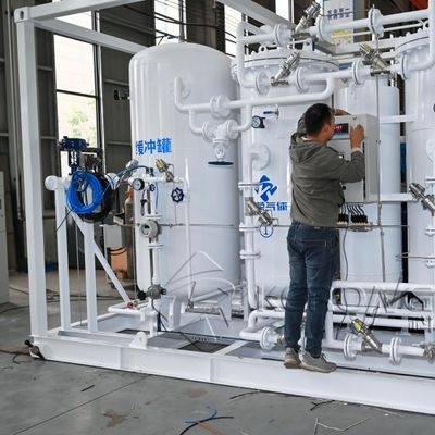 レーザー切断用27barG作動圧力炭素鋼材窒素発生装置