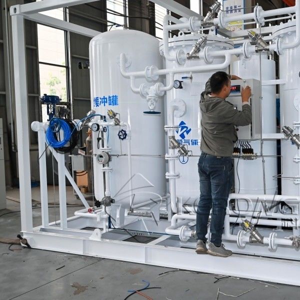 レーザー切断用27barG作動圧力炭素鋼材窒素発生装置